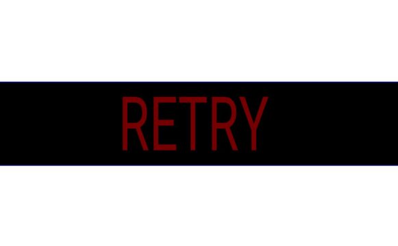 RETRY System Process Graphic Red Text on Black Background