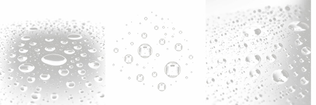 Liquid Bead Texture, Condensation Droplets, Moisture Surface Beading, Water Pearl Patterns, Sweat Droplet Details