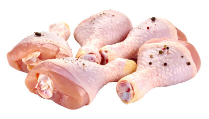 Fresh Raw Chicken Drumsticks with Pepper