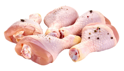 Fresh Raw Chicken Drumsticks with Pepper