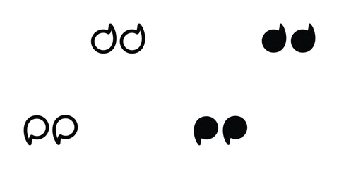 Quote icon design template