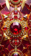 キラキラと輝く美しい宝石の装飾