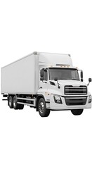 White Delivery Truck - A Modern Commercial Vehicle for Transport and Logistics.