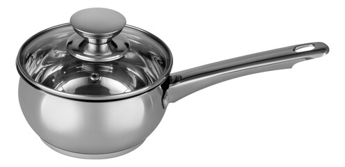 Stainless steel dipper without logo with glass lid and handles