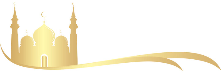 Line illustration background for Ramadan kareem