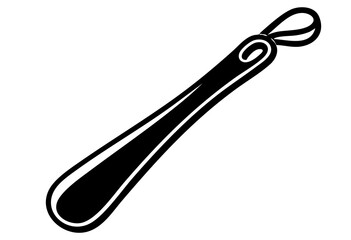 Shoe Horn Illustration For Daily Life And Entrance Area, Getting Ready To Go Out, Household Item, Simple Living Tool, Home Organization And Lifestyle Concept Use