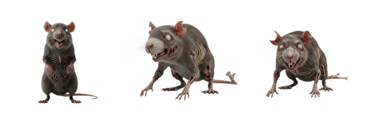 Zombie rat, undead rat, walking dead rat, infected rat, animal zombie, rodent ghoul, apocalyptic rat, zombified rat, undead vermin creature, rata zombi, rat zombie