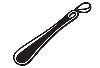 Shoe Horn Illustration For Daily Life And Entrance Area, Getting Ready To Go Out, Household Item, Simple Living Tool, Home Organization And Lifestyle Concept Use