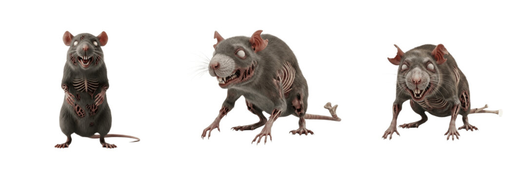 Zombie rat, undead rat, walking dead rat, infected rat, animal zombie, rodent ghoul, apocalyptic rat, zombified rat, undead vermin creature, rata zombi, rat zombie