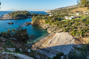 Fototapeta premium Landscape of coastline of Thassos island, Greece