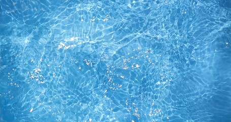 Bright Water With Moving Reflections, Reflections Dance On Sunlit Pool Surface Creating Serenity