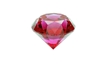 Red Diamond with Inclusions