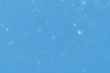 Fototapeta premium 雪が降る時にストロボを光らせて撮影した雪景色