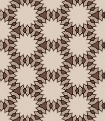 Fototapeta premium A seamless pattern of brown and white squares