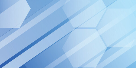 Obraz premium Abstract Blue Geometric Background With Light Gradient And Modern Design eps10
