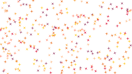 Confetti Crosses Background Festive Colorful Scattered White