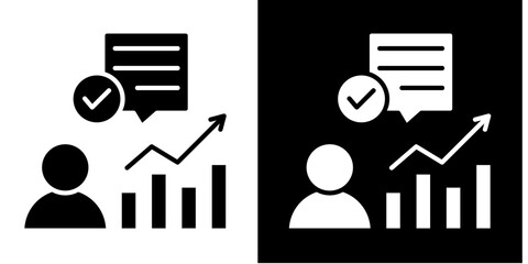 Consultant  Icon Set White Glyph Style Collection
