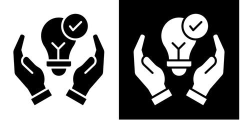 Problem Solving  Icon Set White Glyph Style Collection
