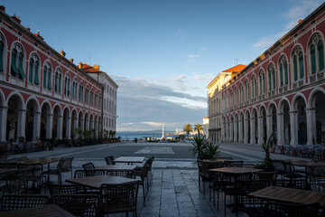Fototapeta premium Split, Croatia — The heart of Dalmatia on the Adriatic Sea