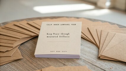 Aesthetic Stillness Journal for Inner Peace, Mindfulness, and Calmness in Modern Lifestyle Settings