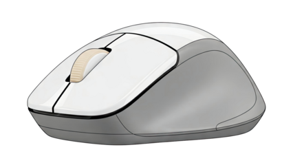 White and Gray Computer Mouse