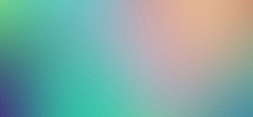 Obraz premium Pastel Pink and Cyan Abstract Grainy Gradient Background with Soft Film Grain Texture