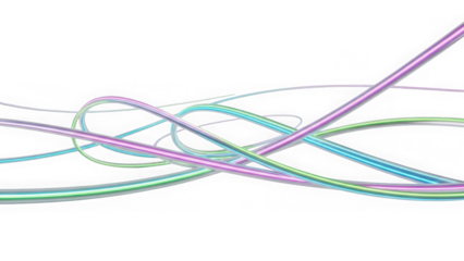 colorful wires crossed over each other