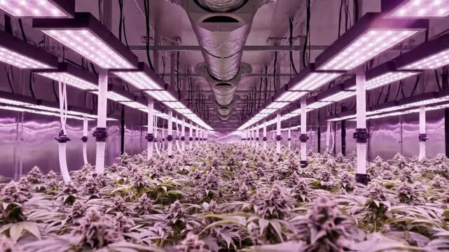 Commercial Cannabis Cultivation: A Modern Indoor Growing Facility for Pharmaceutical Grade Production