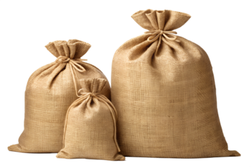 Burlap Sack Jute Bags Set Natural Drawstring Storage Potato Coffee Rustic