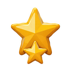 Golden star with smaller star inside