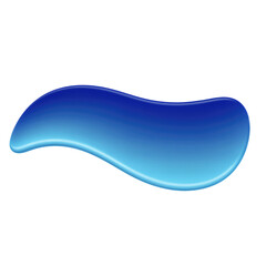 Fototapeta premium Smooth blue liquid splash in a wave shape