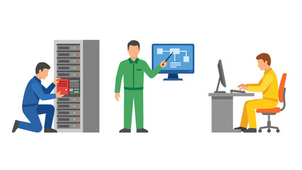 IT Support Team: Server Maintenance, Network Architecture, Tech Support