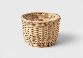 Fototapeta premium Woven Wicker Basket Container.