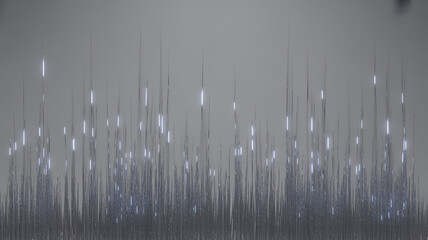 Abstract Digital Data Flow: Abstract digital data flows in a continuous stream, hinting at the complexity and interconnectedness of modern technology, with each element a component of a larger whole.