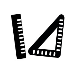 Tailor measurement tool flat icon. Vector graphic, not Artificial Intelligence, logo illustration. Replaceable vector design.