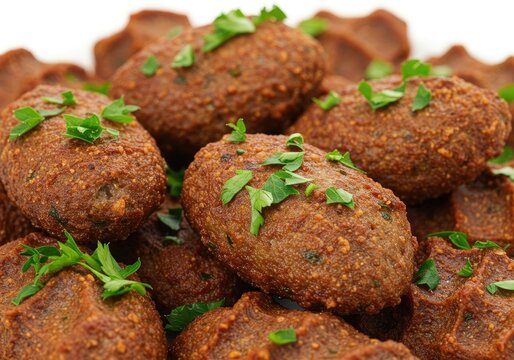 a portion of kuru kfte crispy fried turkish meatball