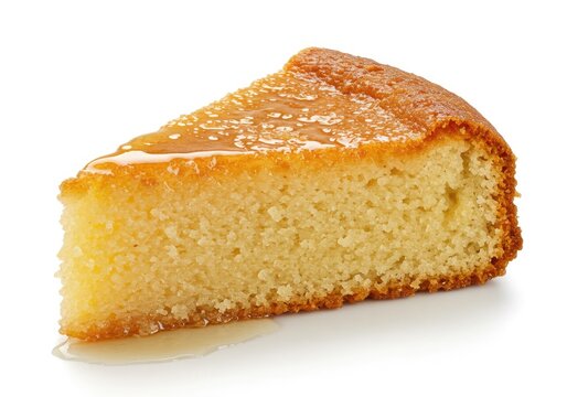 a slice of revani moist turkish semolina cake