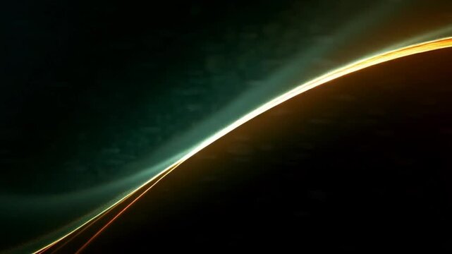 Glowing Ring of a Distant Planet in Deep Space.
