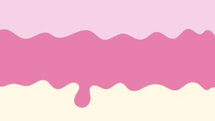 pink ice cream melted vector