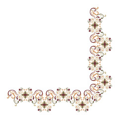 Floral arrangement for a bookshelf corner, vintage green floral pattern, flower corner.