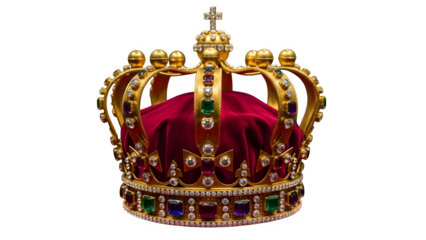 St edwards crown isolated on transparent background