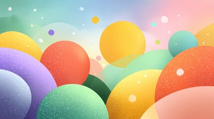 Colorful Abstract Background with Vibrant Shapes and Soft Texture