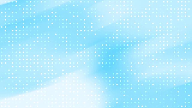 Bright cyan gradient background with a structured dot matrix pattern and diagonal light flows
