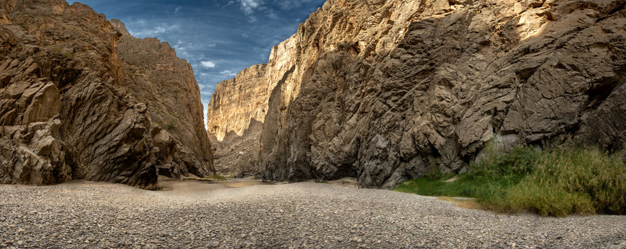 Standing Dry In The Flow Of The Rio Grande