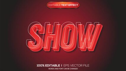 3D text effect show theme © Ardhy