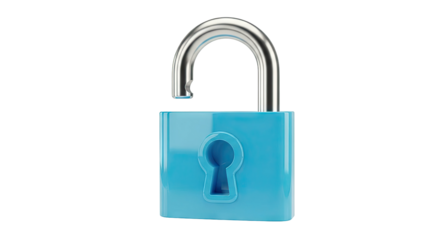 Open Blue Padlock