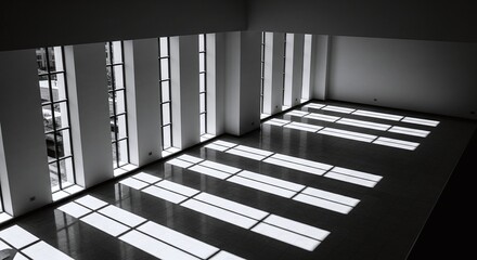 Bright and airy interior with natural light flooding in