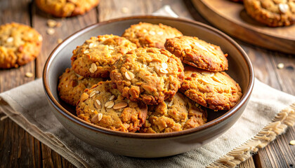 Homemade Australian ANZAC biscuits  