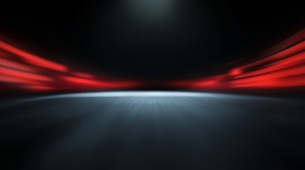 Abstract dark background illuminated by intense red light moody ambiance dark abstract background featuring dramatic red light effects.