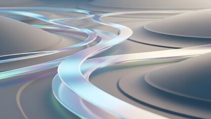 Futuristic crescent moon with glowing digital network and oil can symbolizing energy innovation